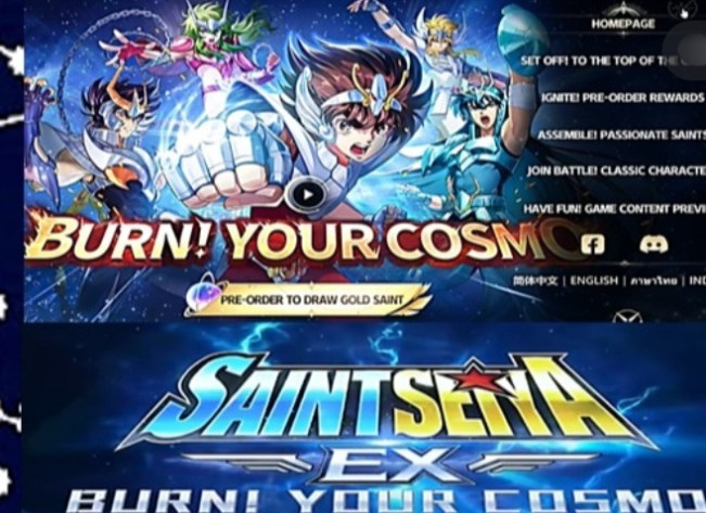 Ilustrasi Game Saint Seiya EX. [Instagram]